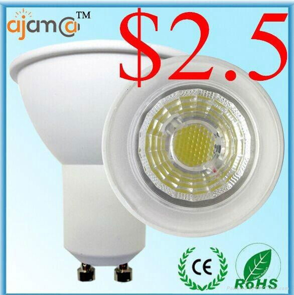 Newest white gu10 6w led lighting