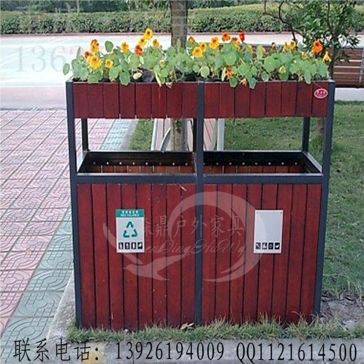 廣東防腐木垃圾桶