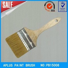 black bristle wooden handle flat brush