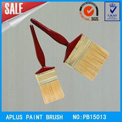 white bristle plastic handle paint  brush