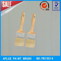 white bristle wooden handle flat brush