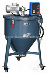 Plastic material mixer