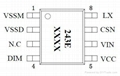 高端電流檢測高亮度 LED 驅動器 1