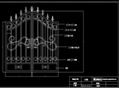 Galvanized main house iron gate design  1