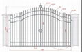 Reasonable Price Wrought Iron Gate Main Gate 2