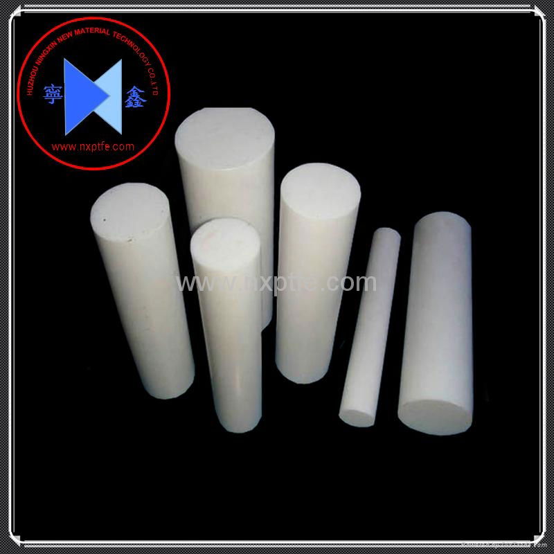 extruded white pure ptfe rod te-flon bar