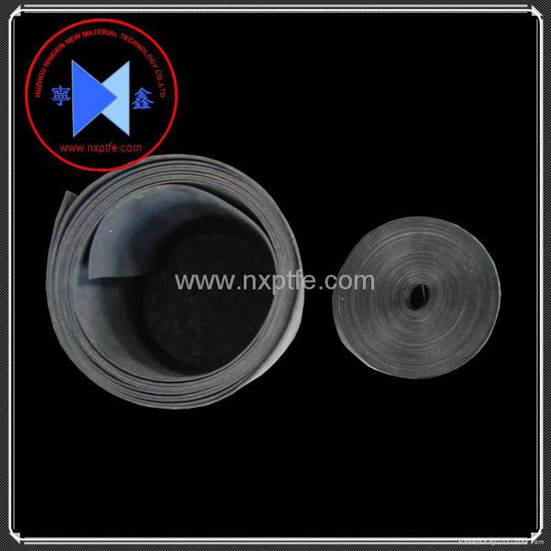 black ptfe sheet roll carbon filled ptfe sheet roll