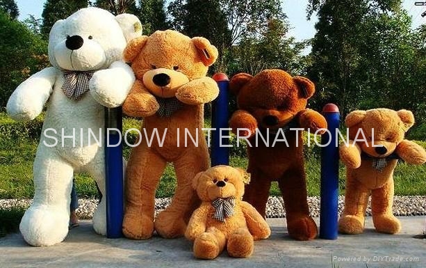 Hot sell giant teddy bear with bowknot big teddy bear