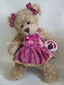 Plush teddy bear dress bear toy