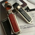 H013-Leather usb flash drive/memory drive/embossing logo 2