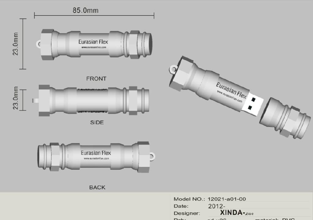 PVC-Customized  usb flash drive, PVC usb flash drive 3