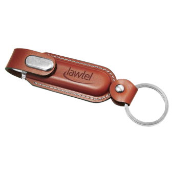 E005-Leather usb flash drive, usb pen drive, brown leather usb drive 2