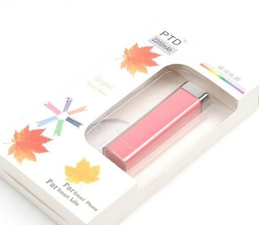 PA002-Lip gloss style power bank, 2600mah mobile phone power charger 2