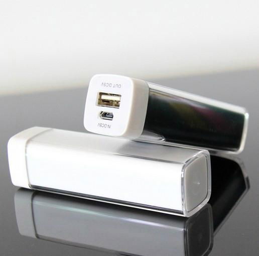 PA002-Lip gloss style power bank, 2600mah mobile phone power charger 4