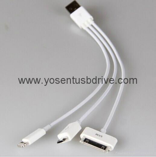 Iphone5 USB cable,4 in 1 high speed usb cable, iphone4S usb cable
