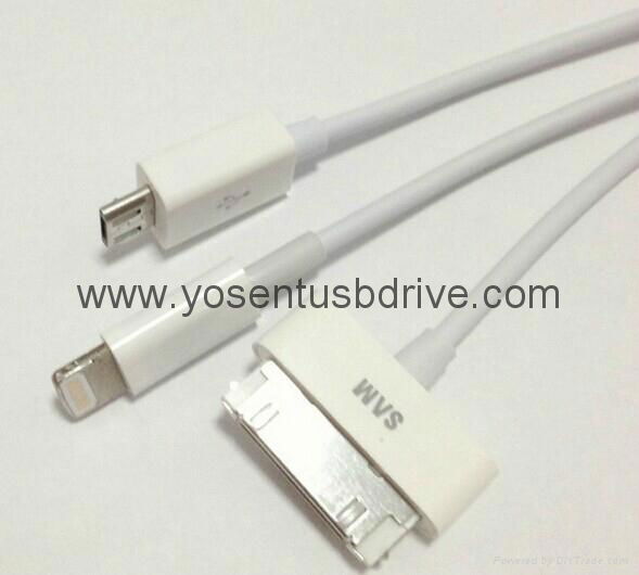 Iphone5 USB cable,4 in 1 high speed usb cable, iphone4S usb cable 2
