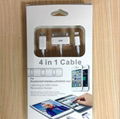 Iphone5 USB cable,4 in 1 high speed usb cable, iphone4S usb cable 5