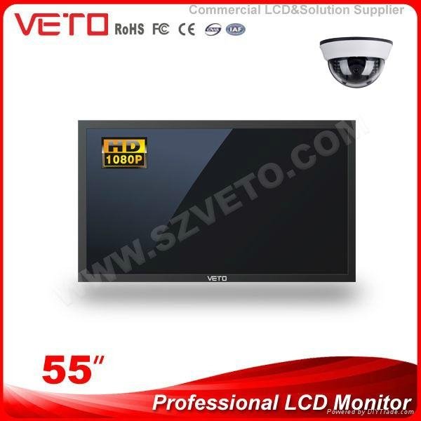 55 inch shenzhen veto metal case LED Backlighting monitor