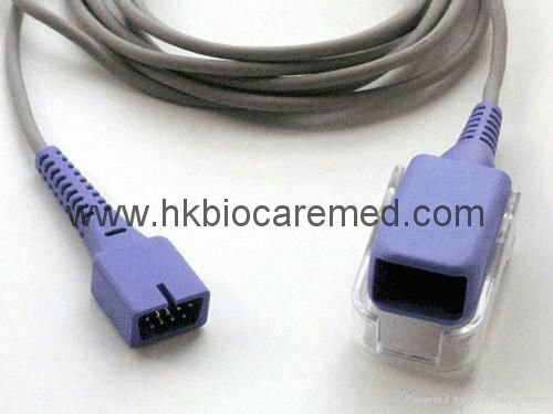 Compatible reusable spo2 extension cable 