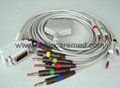 Compatible EKG cable 10 lead