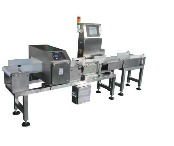 High Sensitivity Metal Detector with Checkweigher for Food Industry