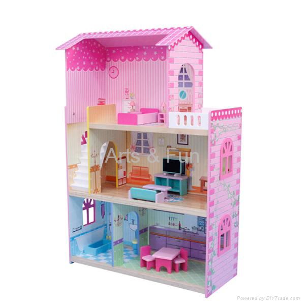 Wooden DIY toy house 3