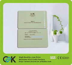 Customized measures pvc card with low price