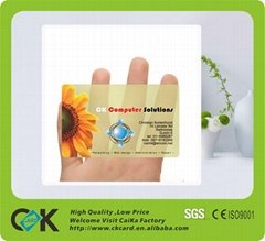 Top quality transparent pvc card with low price from China supploer