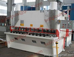 hydraulic gillotine shearing machine for sheet metal cutting