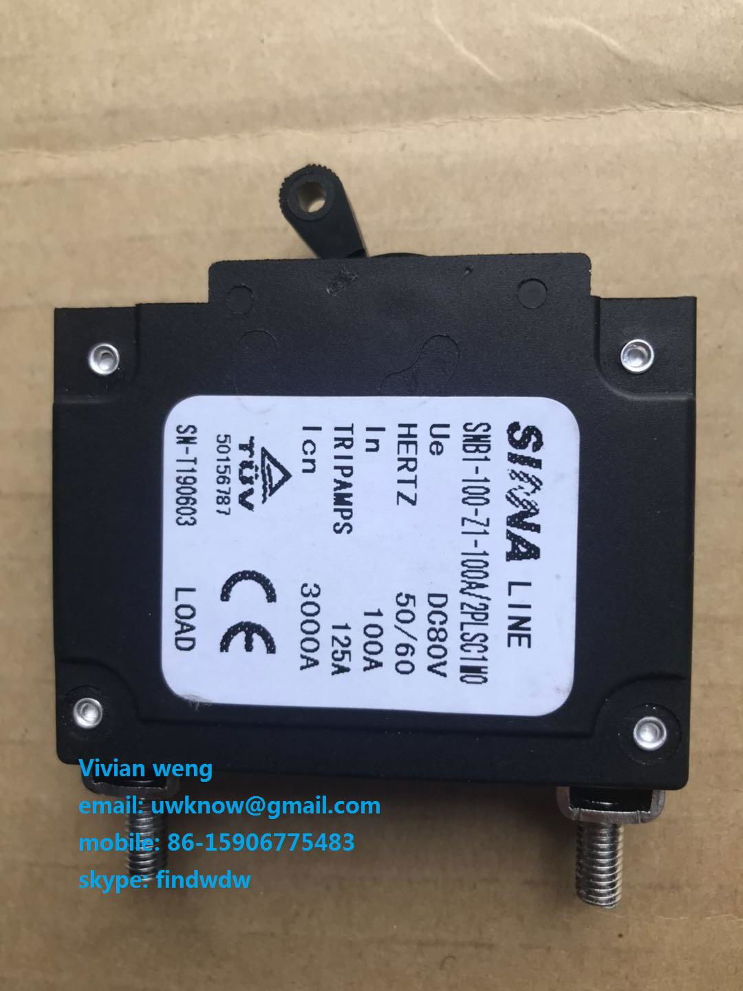 MCB 1-100A Hydraulic Magnetic circuit breaker Switch for Equipment Marine