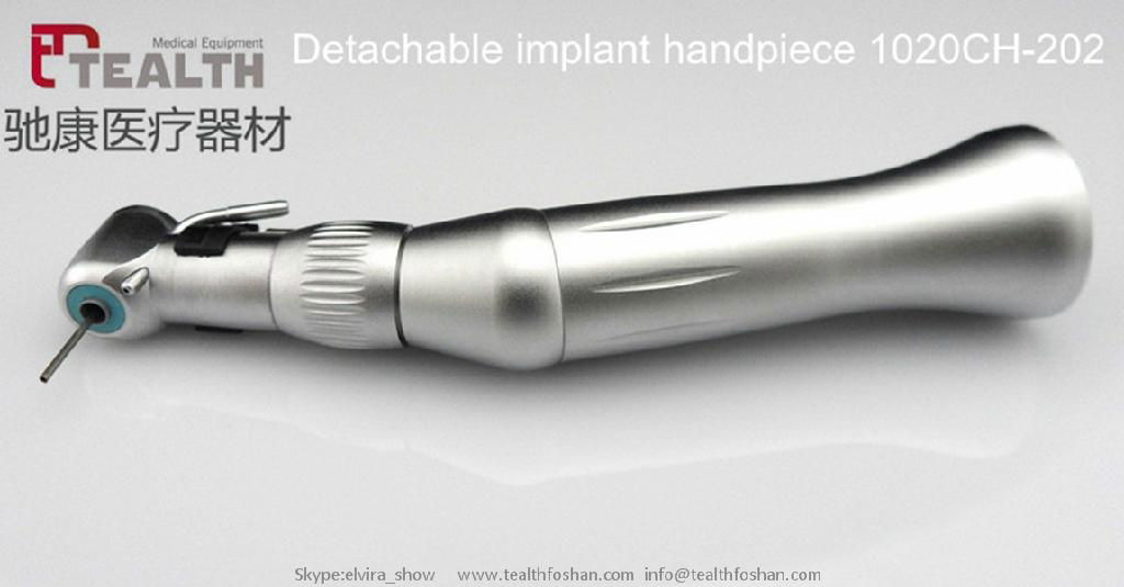 Dental NSK Style Handpiece Reduction Implant Contra Angle 20:1 Detachable-Head