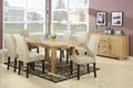 Solid Oak Extened Oval Table Sets 1