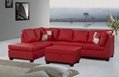 Relax Leather Red Sofas,Sofa Set,Fabric