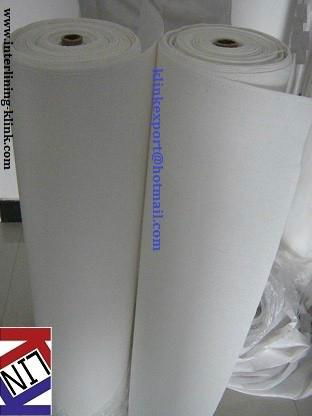 Woven Resin Finsh Polyester Coated Cap Interlining 