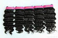 Top Quality  Blond  Deep Wave  100% India Human  Virgin Hair Weaving 4