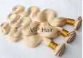 Promotion 100% Human Virgin Hair  Blond Body Wave Hair Weavings 1