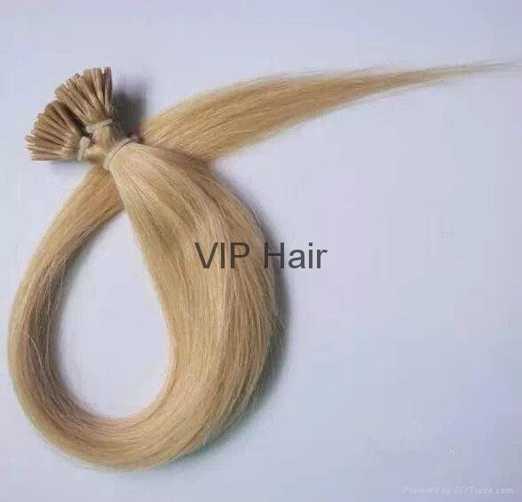 Factory Outlets 5A Indian Virgin Human Hair Straight I tip Hair Extensions 3