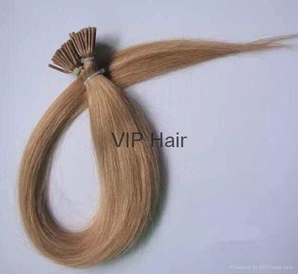 Factory Outlets 5A Indian Virgin Human Hair Straight I tip Hair Extensions 2