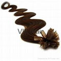 Hot Sale 100% Unprocessed Indian Virgin Hair U tip Hair Extensions 2