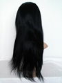 Free shipping 100% Indian Virgin Human Hair Silky Straight Full Lace Wig