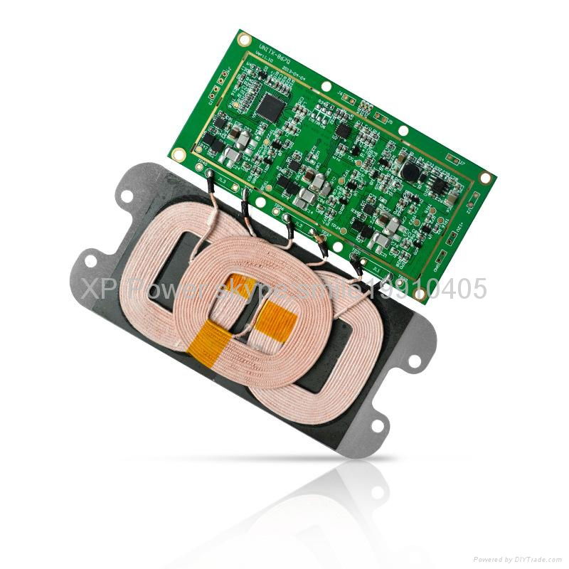 Coil for wireless charging with QI standard