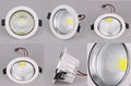 White Painted Round 12W COB LED Ceiling Down Light 5