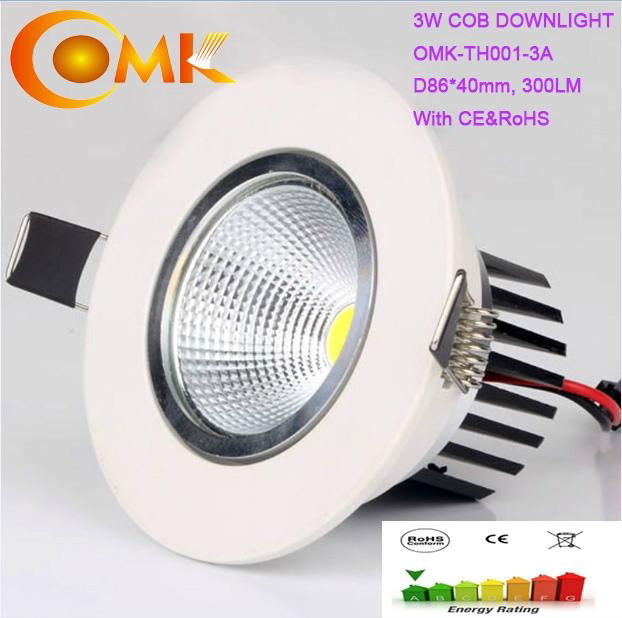 Aluminum super Recessed COB LED down light