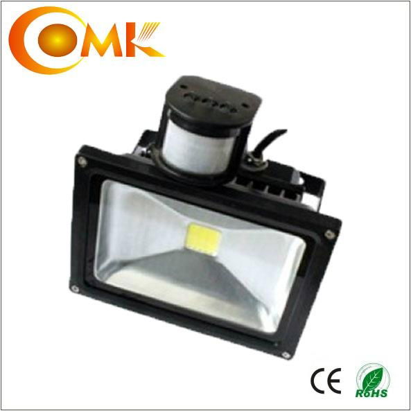 Factory Wholesale Die Cast Aluminum COB LED Sensor Flood light 2