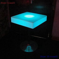 lighted led square bar table for sale