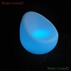 illuminate plastic led light sofa