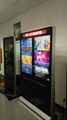 55inch double screen indoor LCD advertising display 2