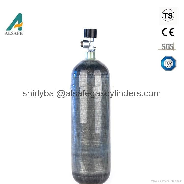 90 min 9L composite gas cylinder for Self-contained Breathing Apparatus