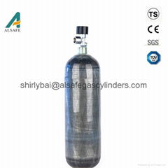 90 min 9L composite gas cylinder for Self-contained Breathing Apparatus