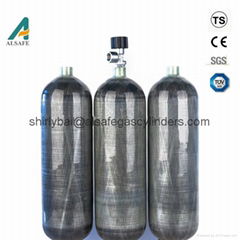 1.6L composite gas cylinder for Oxygen breathing apparatus 